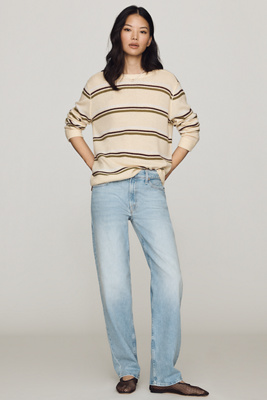 MOTHER The Newbie Skimp Mid Rise Relaxed Straight Jeans