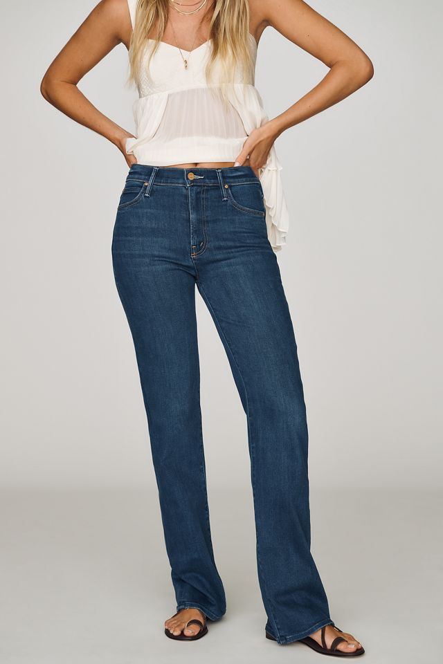 MOTHER Kick It High-Rise Straight-Leg Jeans #1