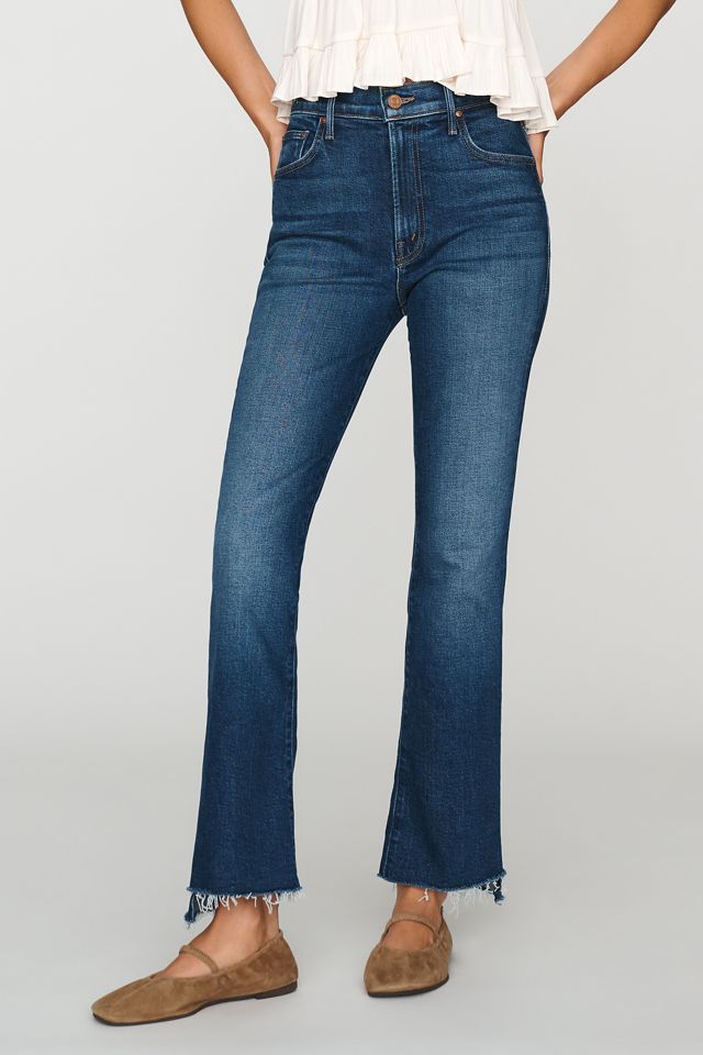 MOTHER The Insider Step Fray Mid-Rise Bootcut Jeans #1