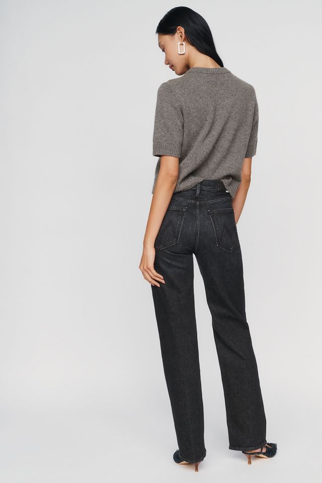 MOTHER The Rambler Zip Sneak High-Rise Straight Jeans #1