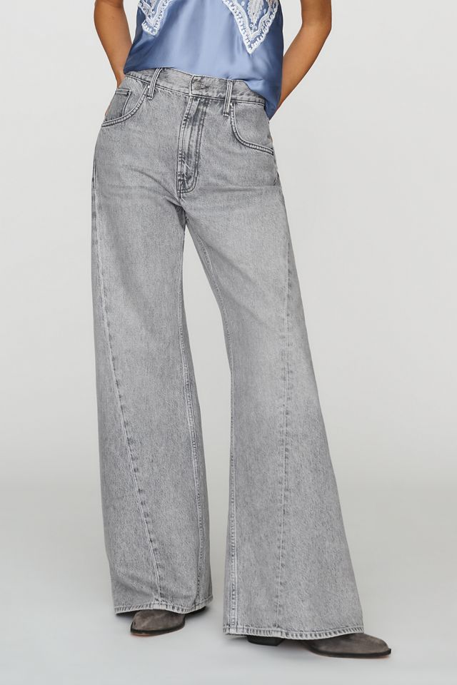 MOTHER The Lemon Twist Sneak High-Rise Wide-Leg Jeans #1