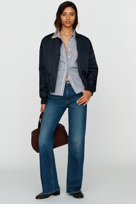 MOTHER The Bookie Sneak Mid Rise Bootcut Jeans 