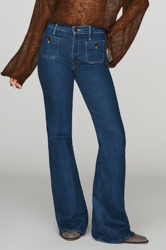 MOTHER The Patch Pocket Doozy Mid-Rise Flare Jeans #1
