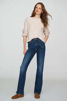 MOTHER The Buckle Bunny Hustle High Rise Flare Jeans
