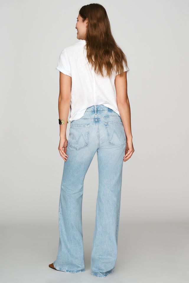 MOTHER Seamed Doozy Mid-Rise Flare Jeans #4