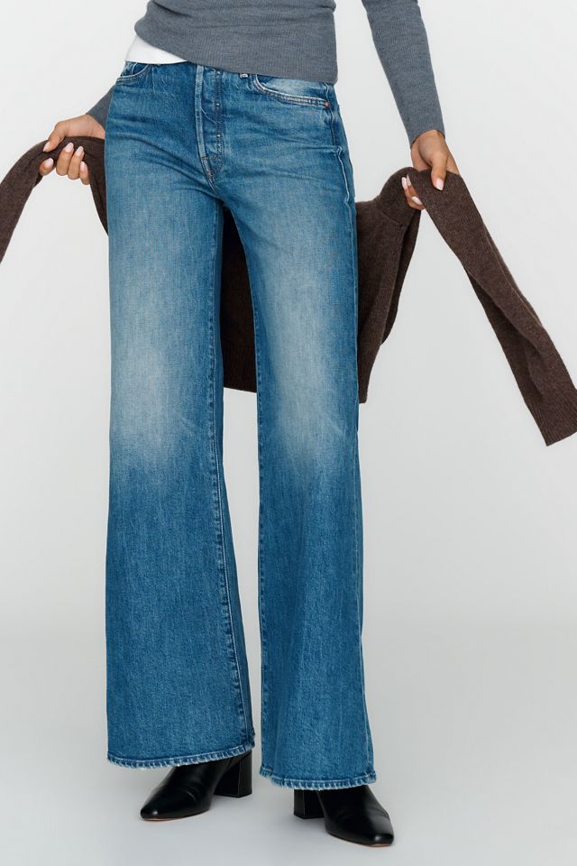 MOTHER The Tomcat Roller Sneak Mid Rise Flare Jeans #1