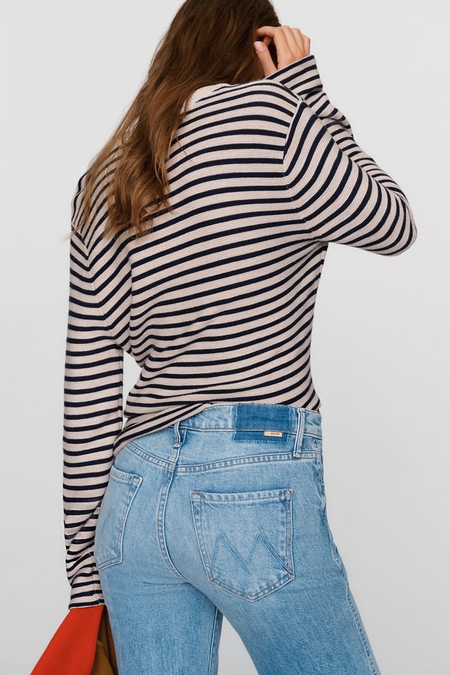 MOTHER Kick It Double Sneak High Rise Straight Leg Jeans #4
