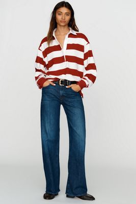 MOTHER The Lasso Sneak Mid Rise Tapered Jeans