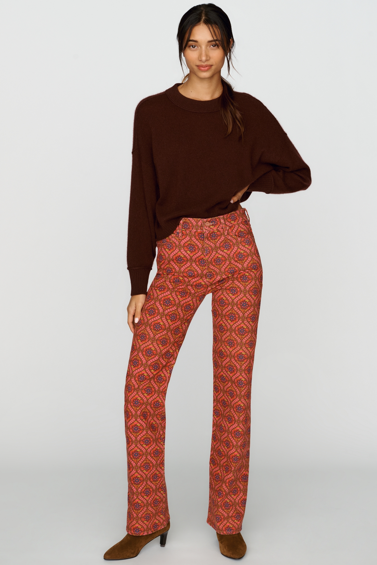MOTHER The Kick It High Rise Straight Leg Jeans