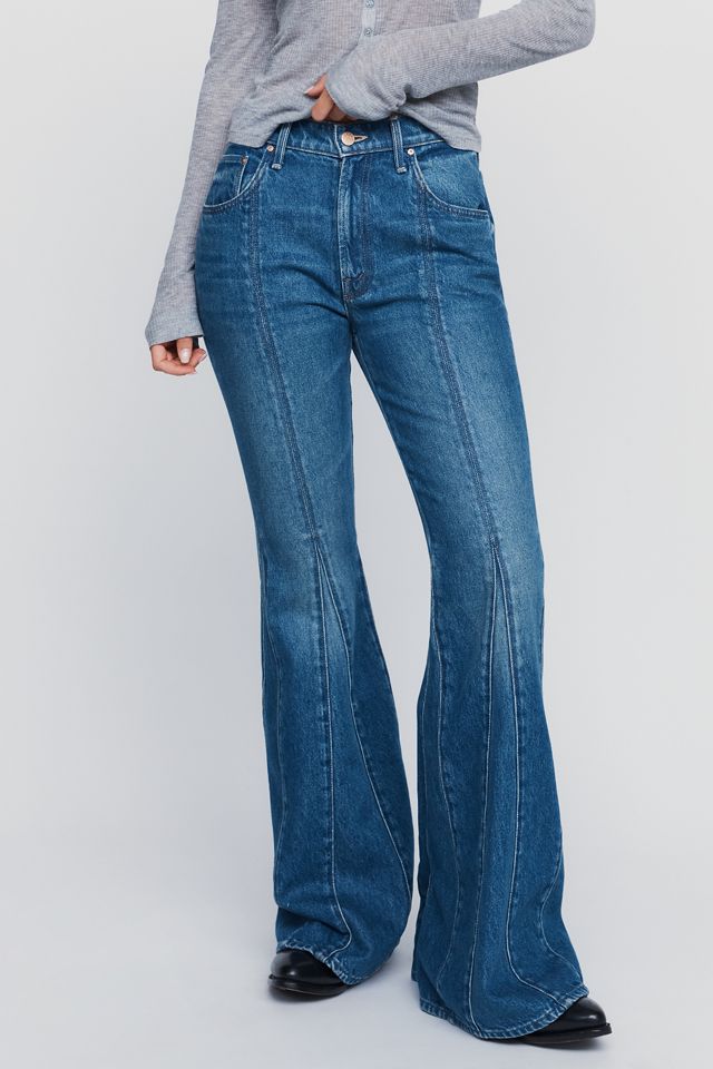 MOTHER The Dollop Heel Seamed Mid-Rise Flare Jeans #1