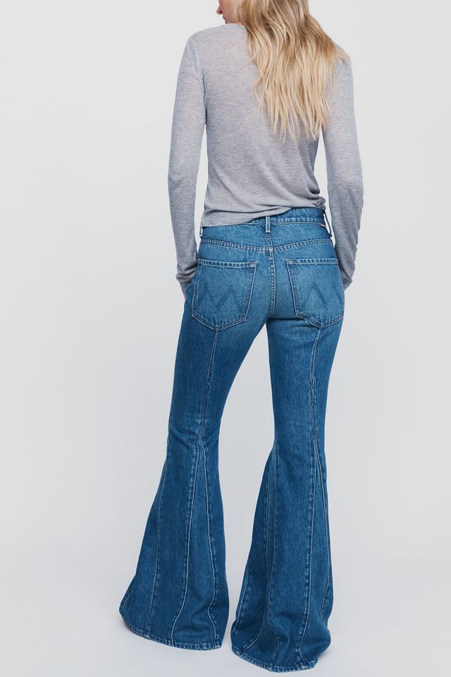 MOTHER The Dollop Heel Seamed Mid-Rise Flare Jeans #3