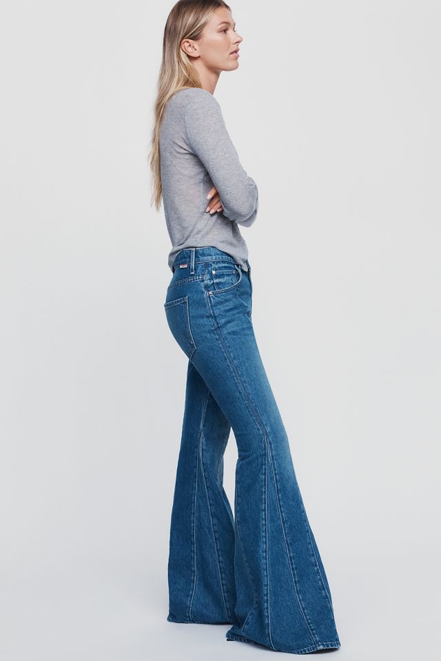 MOTHER The Dollop Heel Seamed Mid-Rise Flare Jeans #4