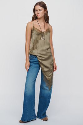 MOTHER The Sidestepper Twist Sneak Low Rise Jeans 