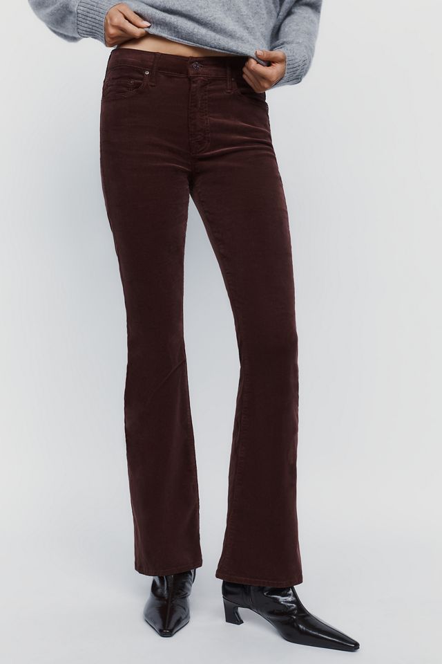 MOTHER The Weekender Corduroy Mid Rise Flare Jeans #2