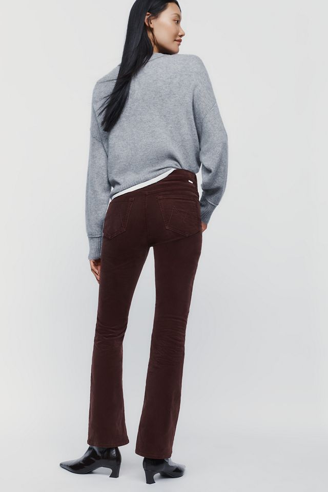 MOTHER The Weekender Corduroy Mid Rise Flare Jeans #4