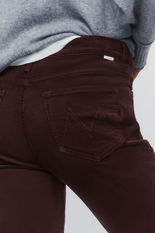 MOTHER The Weekender Corduroy Mid Rise Flare Jeans #5