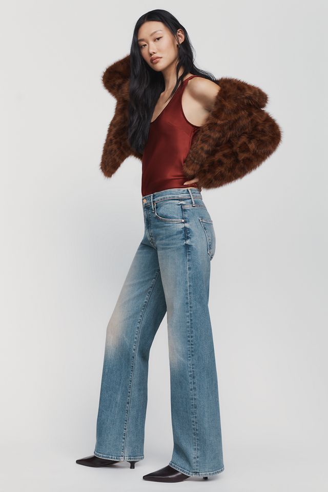 MOTHER The Lasso Sneak Mid Rise Barrel Jeans #1