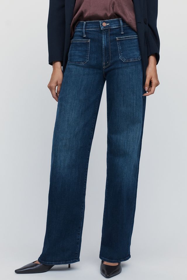 MOTHER The Maven Sneak Mid Rise Wide Leg Jeans #2