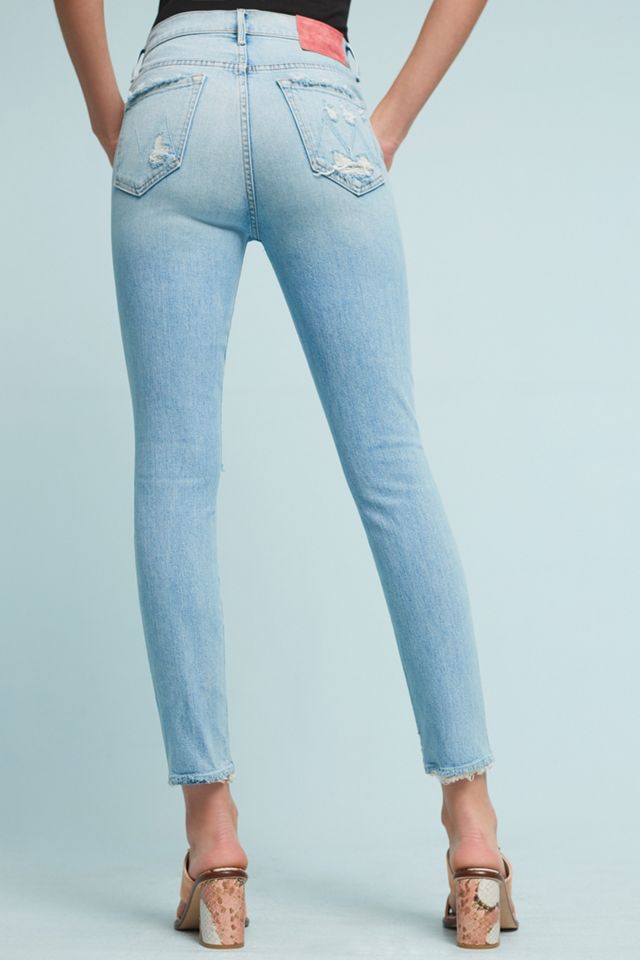 Mother The Stunner Ankle Fray Ultra High-Rise Jeans #2