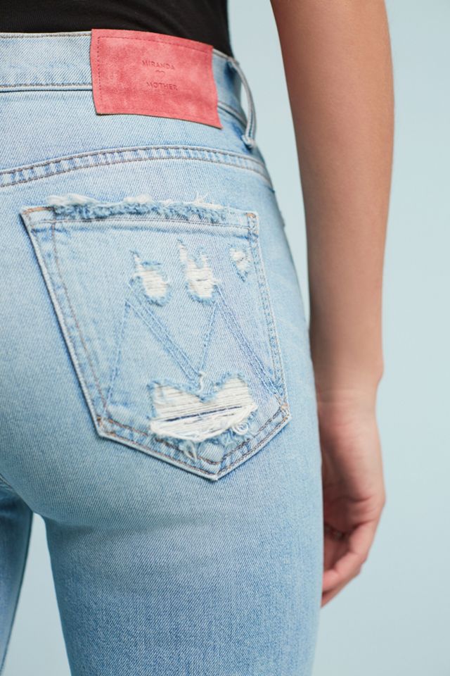 Mother The Stunner Ankle Fray Ultra High-Rise Jeans #4