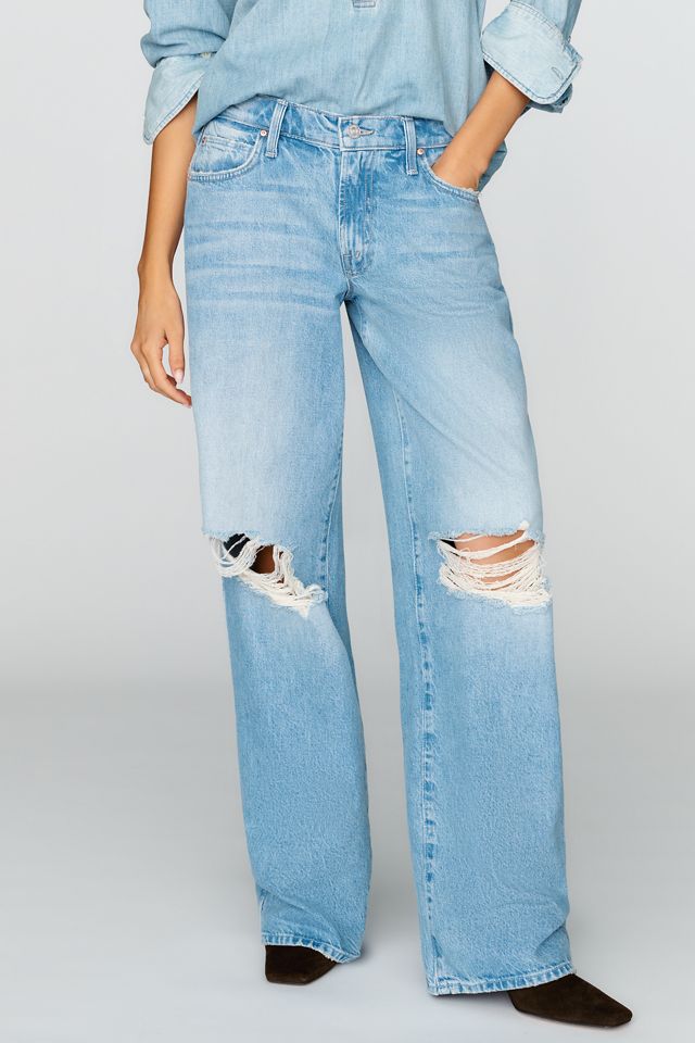 MOTHER The Down Low Delinquent Low Rise Wide Leg Jeans #1