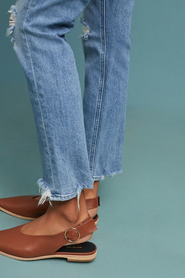 MOTHER The Dazzler Shift Ultra High-Rise Ankle Jeans | Anthropologie