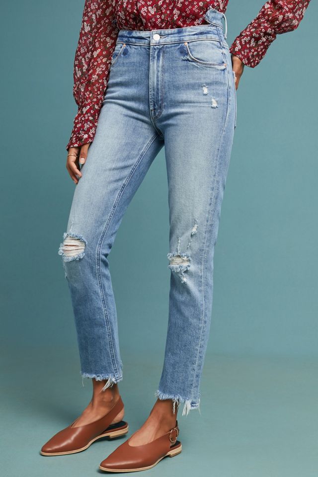 MOTHER The Dazzler Shift Ultra High-Rise Ankle Jeans | Anthropologie