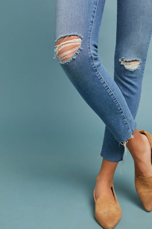 MOTHER The Looker High-Rise Ankle Fray Jeans #3