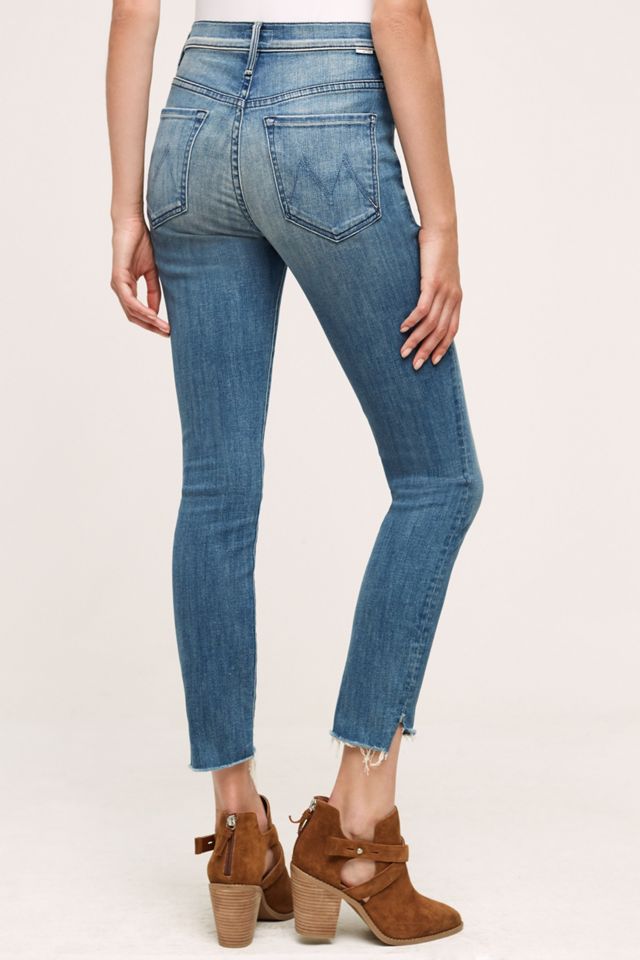 Mother Stunner High-Rise Frayed High-Low Jeans #2