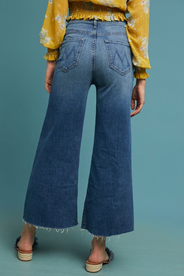 MOTHER The Swooner Roller Ultra High-Rise Cropped Jeans  