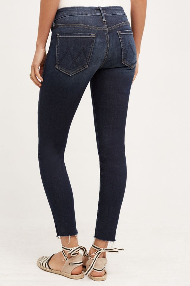 Mother Looker Mid-Rise Frayed Ankle Jeans #2