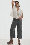 The Reese Smocked Pull-On Barrel Pants: Denim Edition
