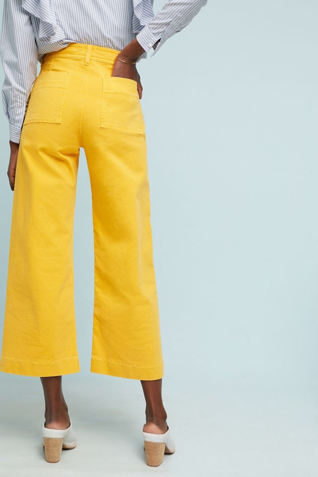 M.i.h Caron High-Rise Cropped Wide-Leg Pants #4