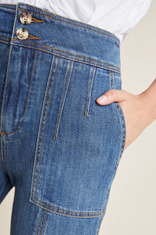 Pilcro Ultra High-Rise Wide-Leg Cropped Jeans #1