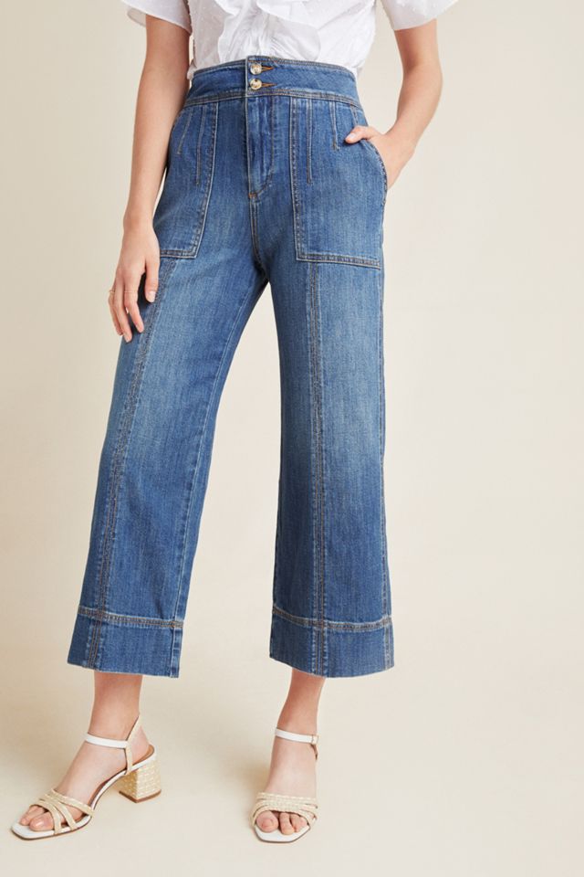 Pilcro Ultra High-Rise Wide-Leg Cropped Jeans #2