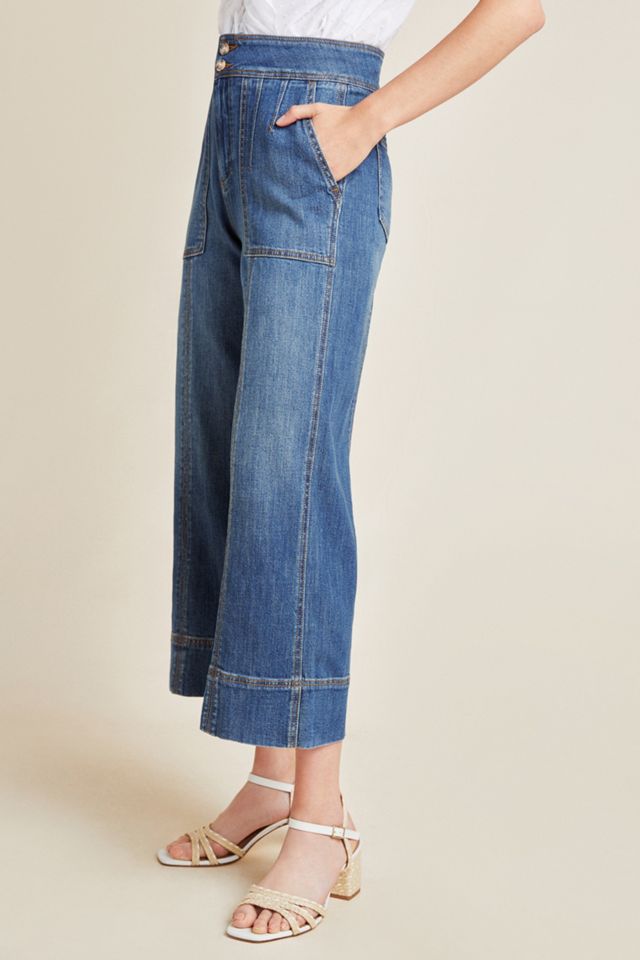 Pilcro Ultra High-Rise Wide-Leg Cropped Jeans #3