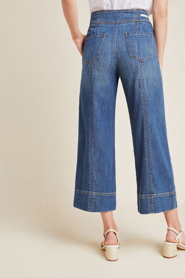 Pilcro Ultra High-Rise Wide-Leg Cropped Jeans #4
