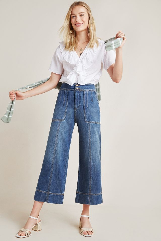 Ultra High-Rise Wide-Leg Crop Jean