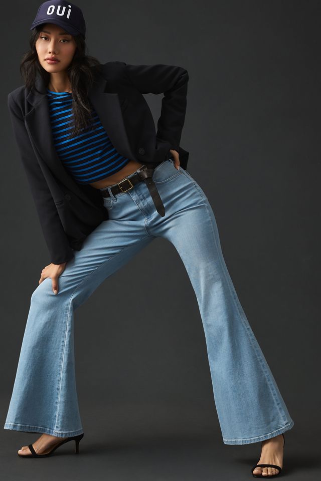 Pilcro Tulip Mid-Rise Flare Jeans #3