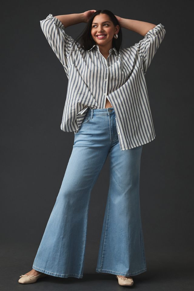 Pilcro Tulip Mid-Rise Flare Jeans #7