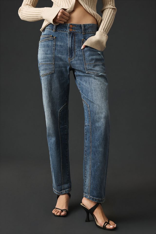 The Wanderer Cuffed Relaxed-Leg Jeans by Pilcro #1