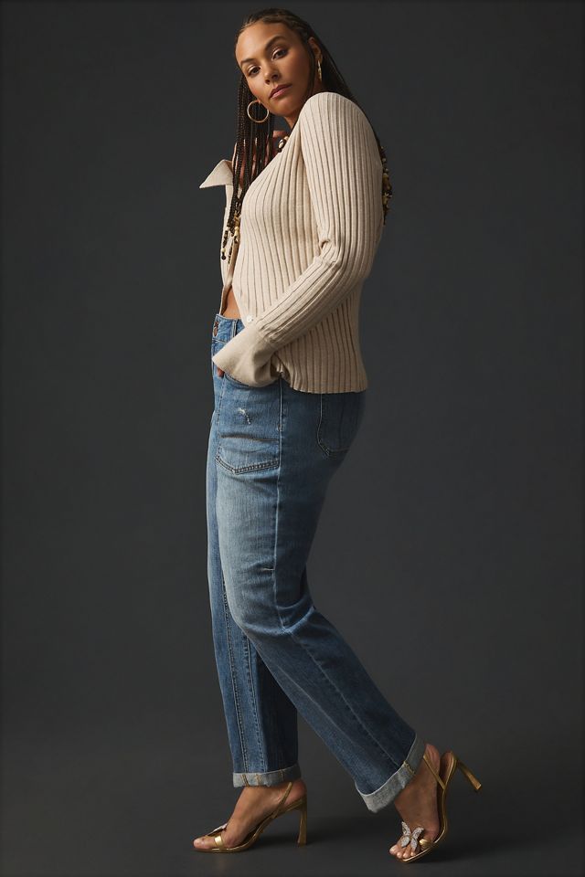 The Wanderer Cuffed Relaxed-Leg Jeans by Pilcro #10