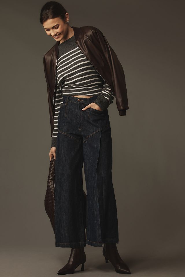 Pilcro wide leg store jeans