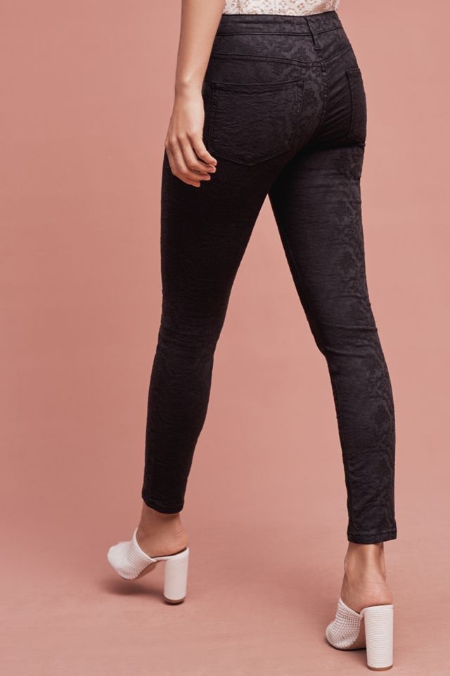 Pilcro Serif Mid-Rise Jacquard Jeans #4