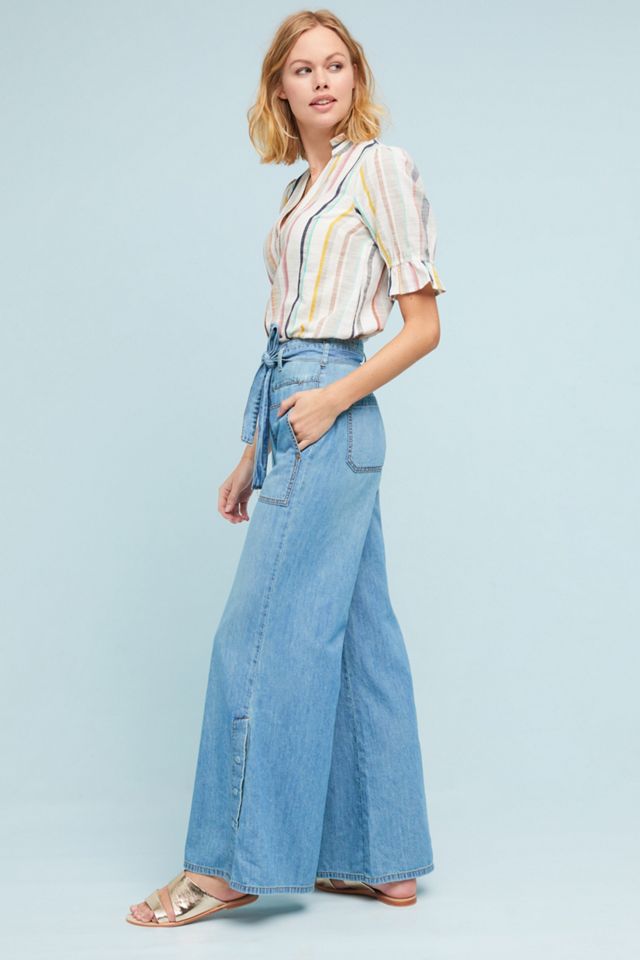 Pilcro High-Rise Wide-Leg Jeans #4