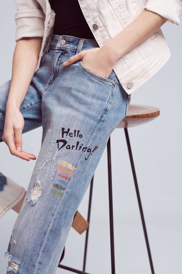Pilcro Hyphen Mid-Rise Boyfriend Jeans #1