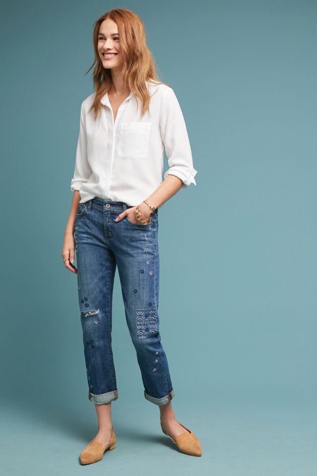 Pilcro Mid-Rise Slim Boyfriend Jeans #2