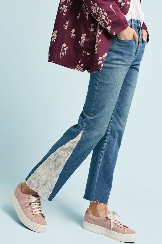Pilcro High-Rise Sequined Flared Jeans #2