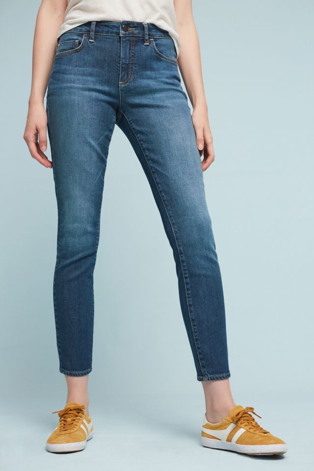 Pilcro Script High-Rise Skinny Jeans | Anthropologie