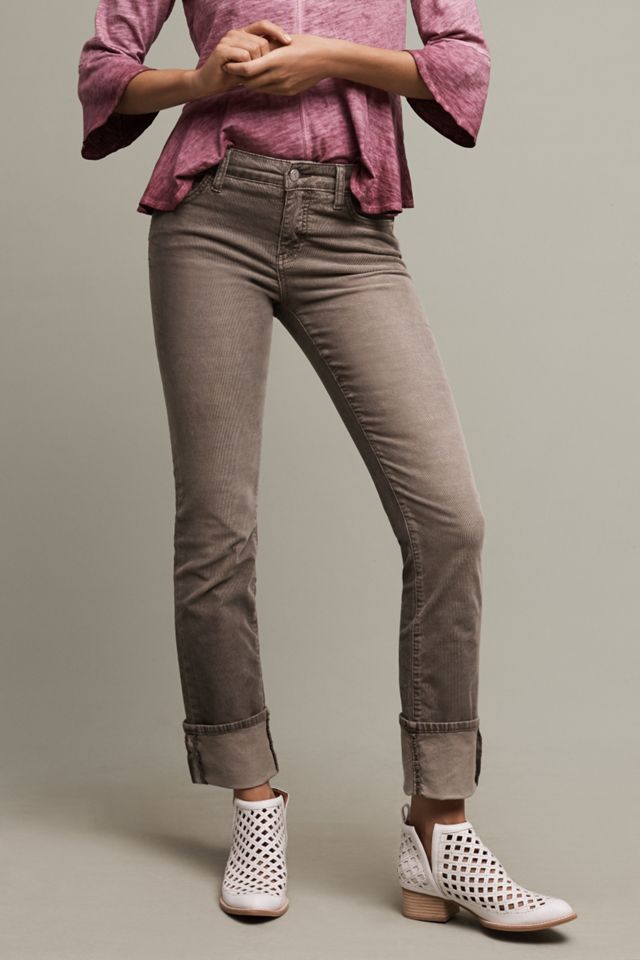 Pilcro Parallel Mid-Rise Cuffed Corduroys #1